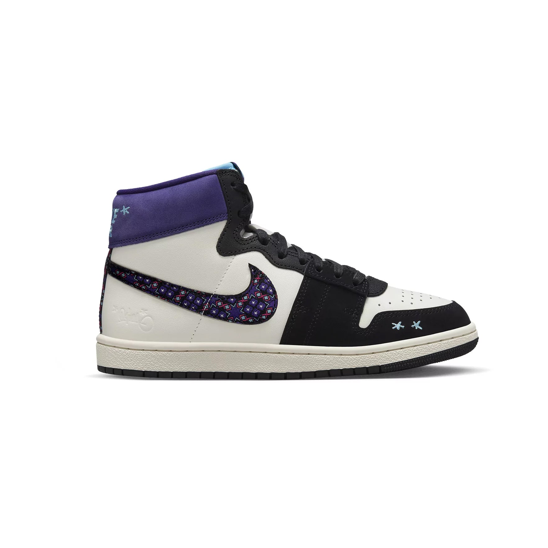 Nike air jordan purple and black on sale
