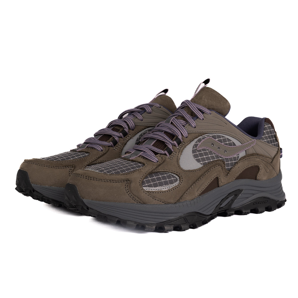 SAUCONY GRID AURA X - DARK GREY MUD – HOMETEAM