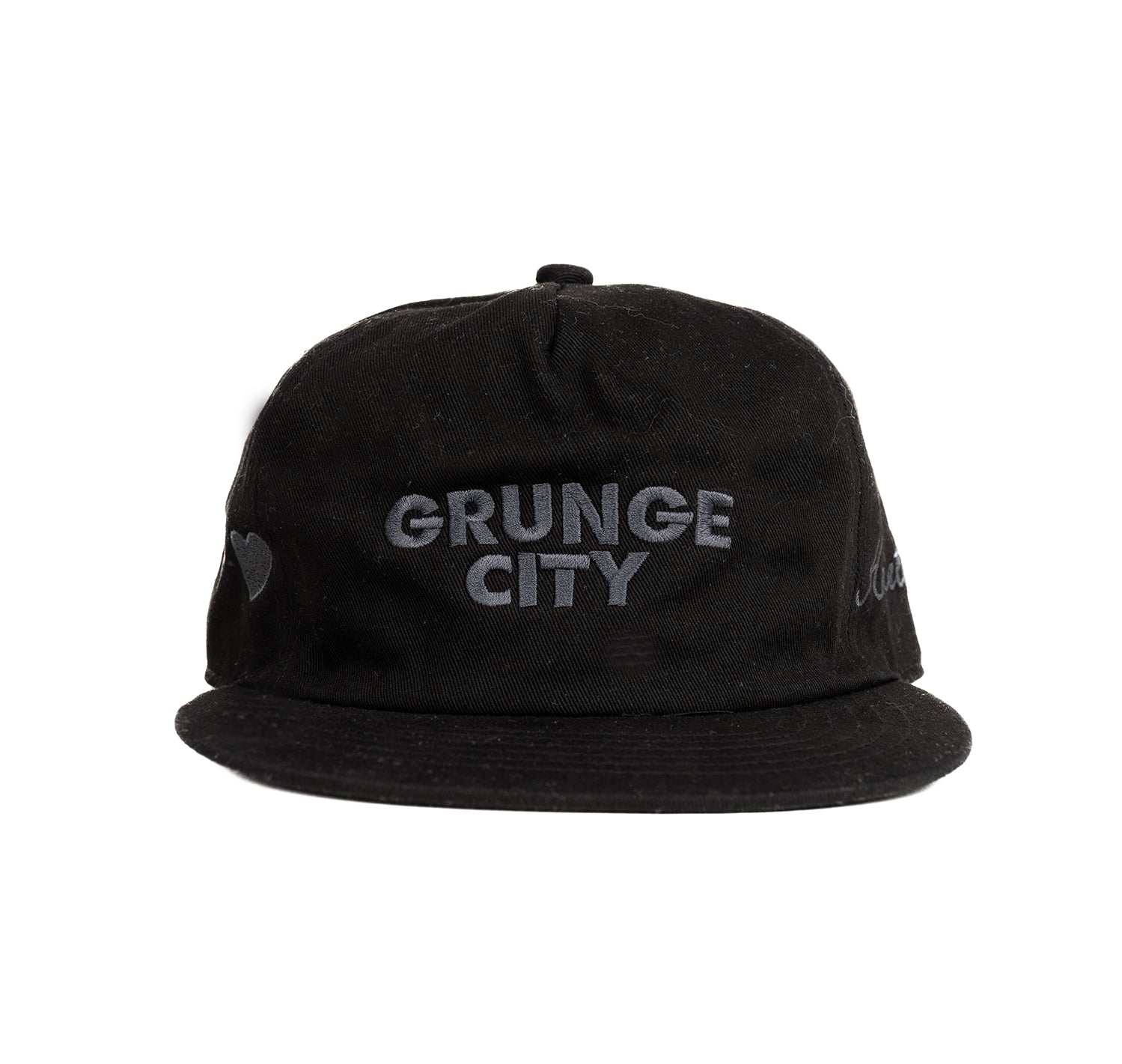 GRUNGE CITY BLACK ADJUSTABLE HAT🖤