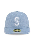 Seattle Mariners Hand Stitched Chambray Low Profile 59FIFTY Fitted