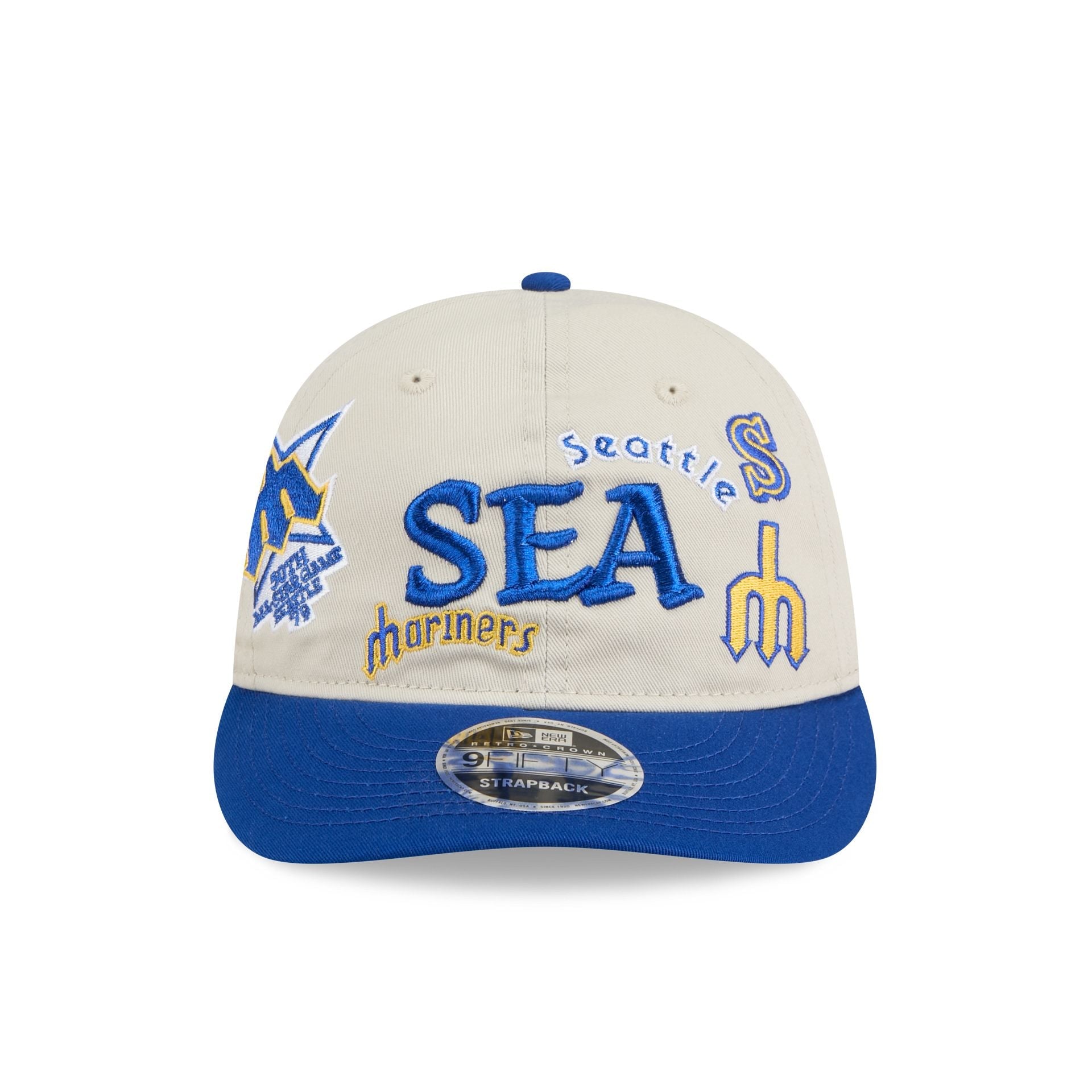 Seattle Mariners Scattered Patches Retro Crown 9FIFTY Snapback