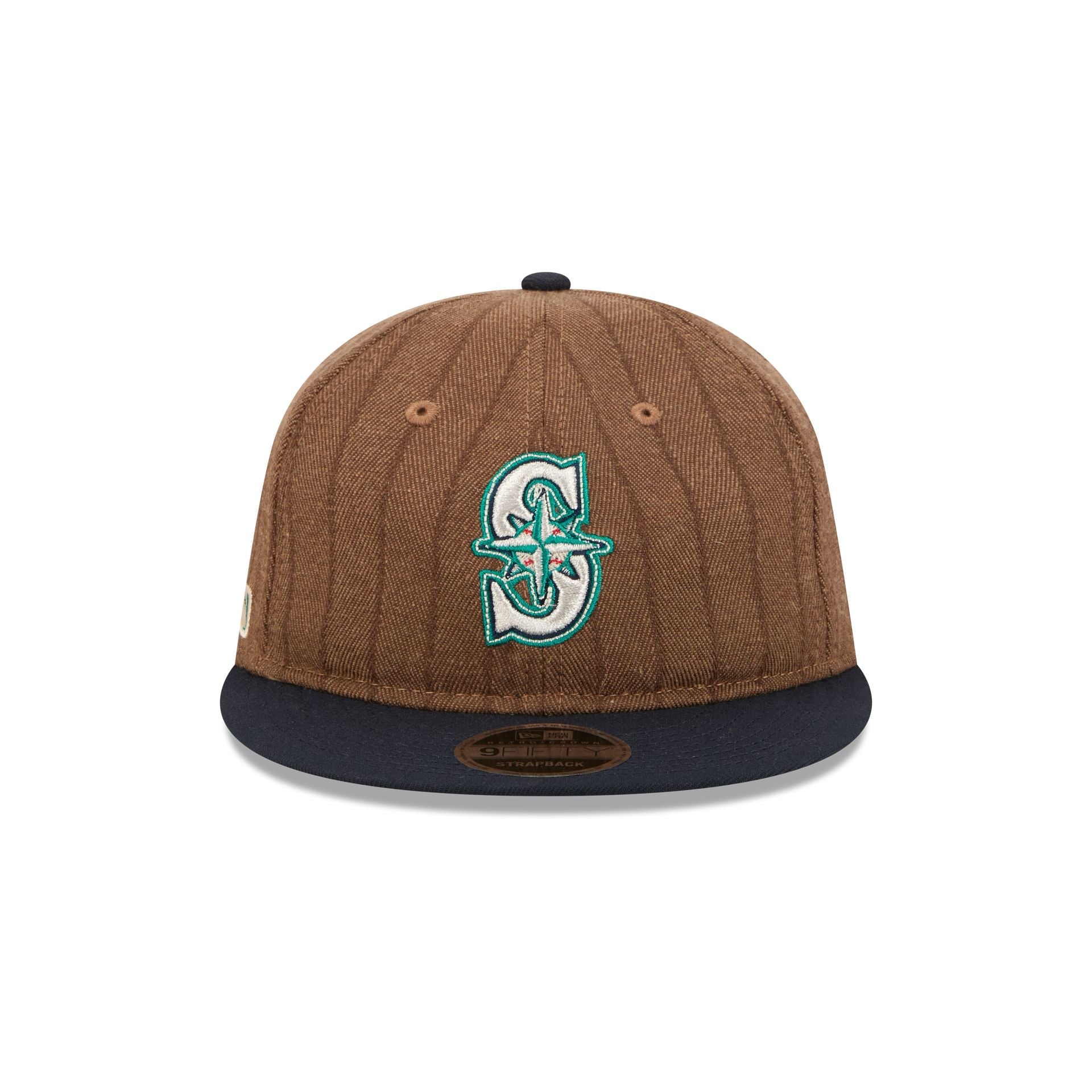 Seattle Mariners  Three Looms Wool Pinstripe Retro Crown 9FIFTY Adjustable