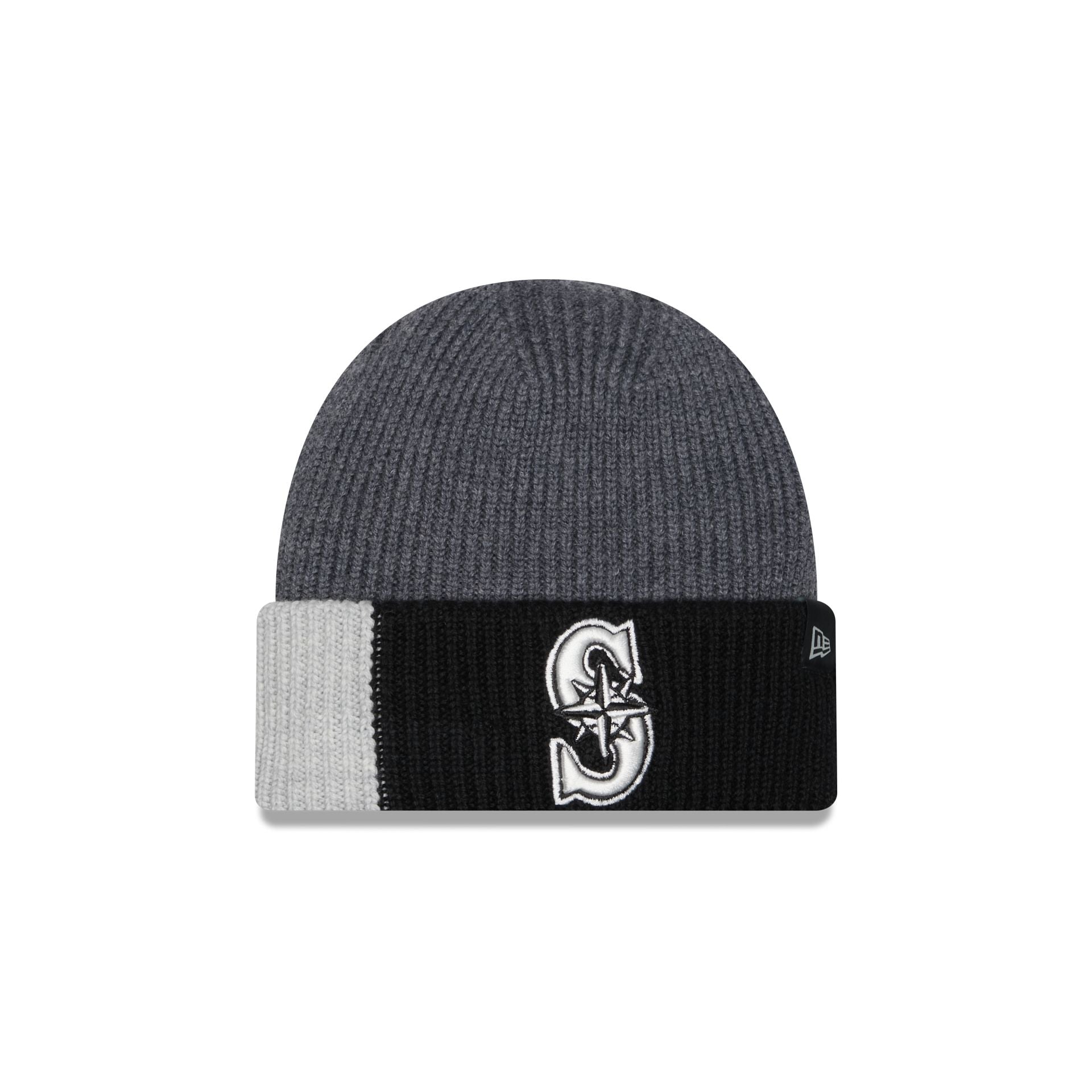 Seattle Mariners Merino Wool Color Block Cuff Knit