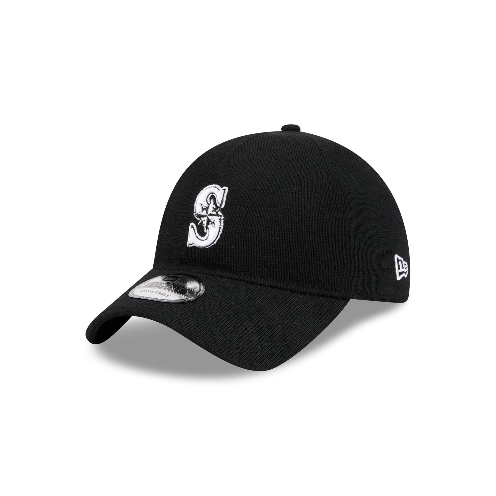 Seattle Mariners Merino Wool Black 9TWENTY Adjustable