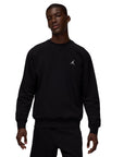 Jordan Brooklyn Fleece Crew-Neck Sweatshirt - BLACK