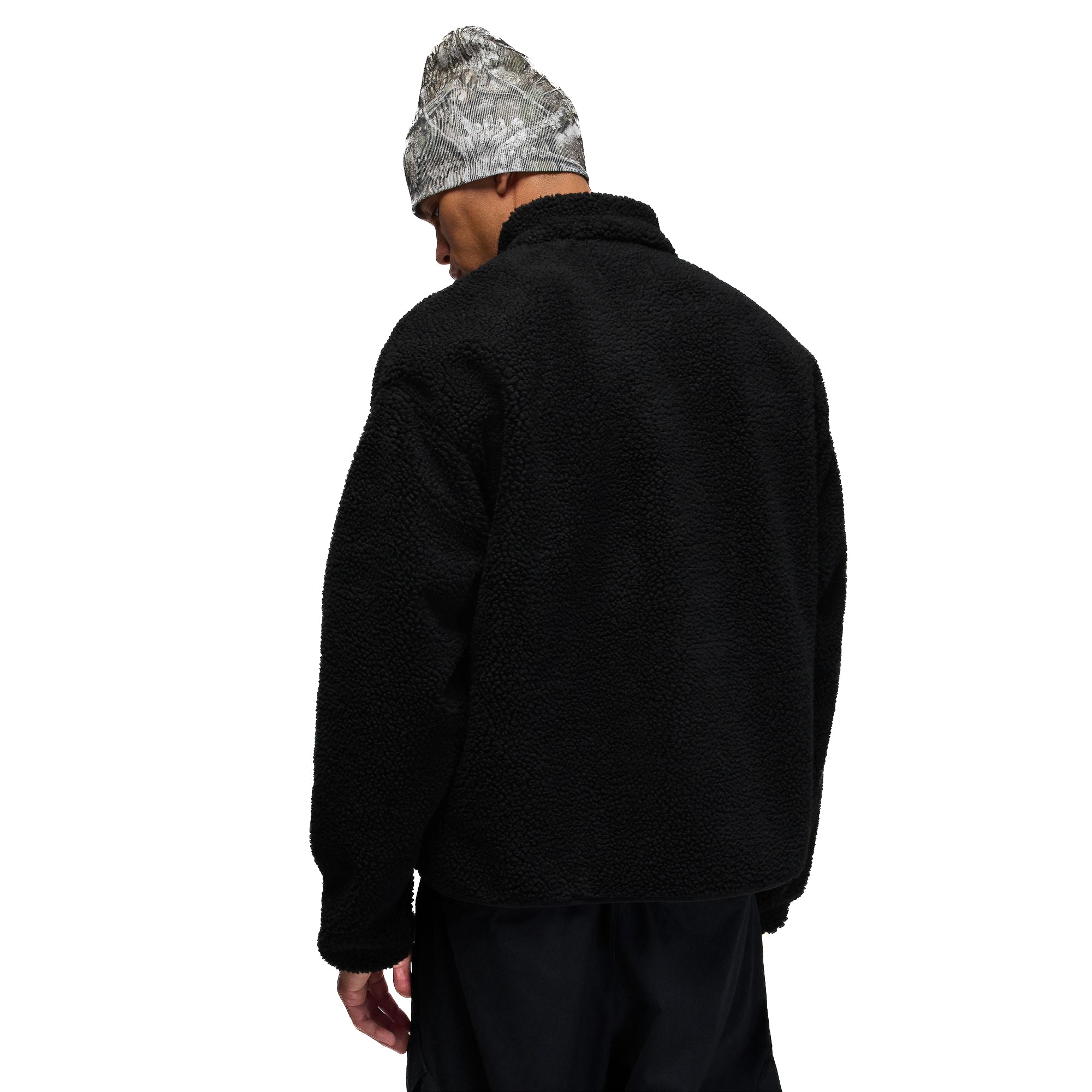 Jordan Flight Faux Fur Jacket - BLACK