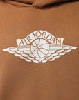 Jordan Flight Wings Men's Fleece Pullover Hoodie -Brown