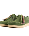 CLARKS WALLABEE - GREEN SUEDE