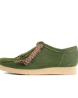 CLARKS WALLABEE - GREEN SUEDE