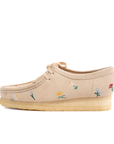 CLARKS WALLABEE - TAUPE EMBROIDERY
