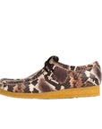 CLARKS Wallabee Brown Snake Print