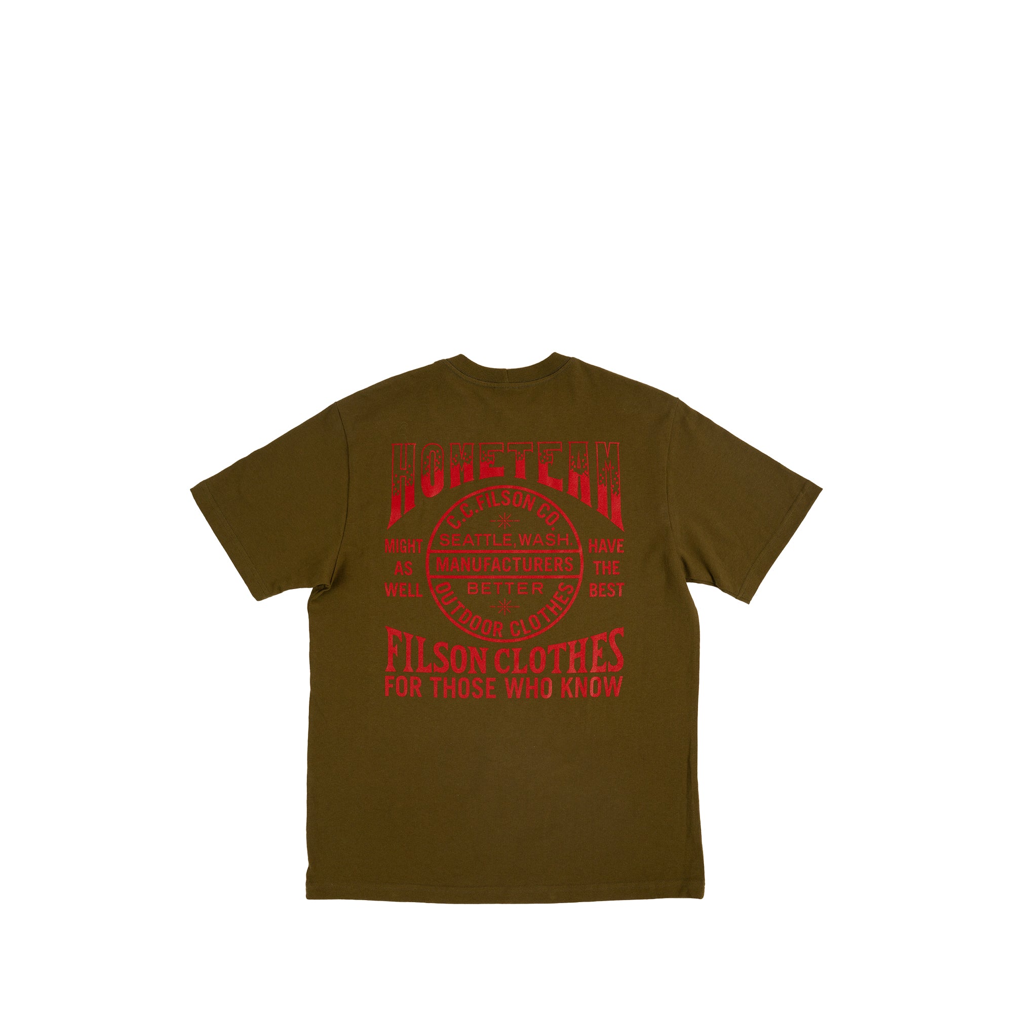 HOMETEAM X FILSON PROSPECTOR TEE - OLIVE