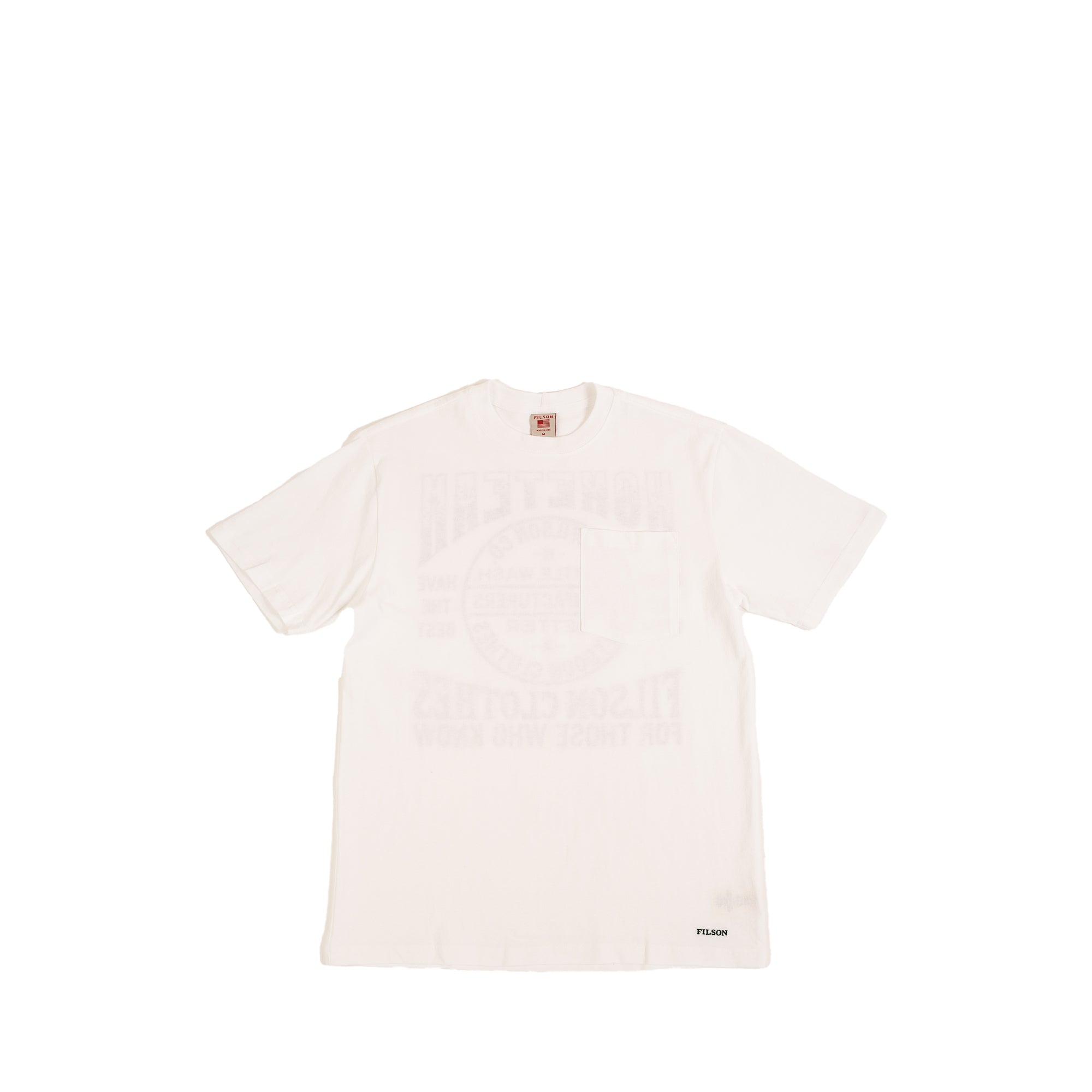 HOMETEAM X FILSON PROSPECTOR TEE - WHITE