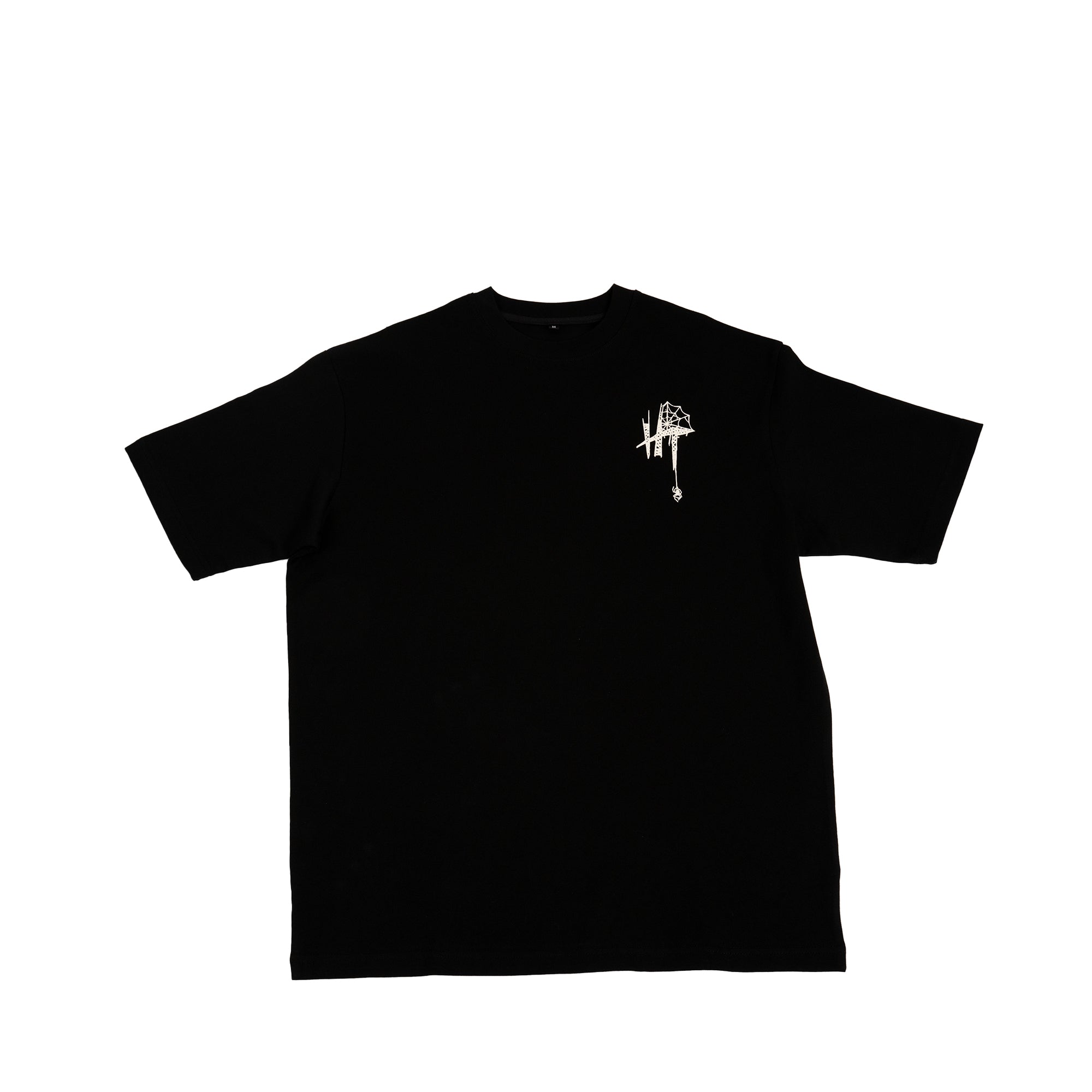 HOMETEAM WEB TEE - Black Glow in the Dark Print