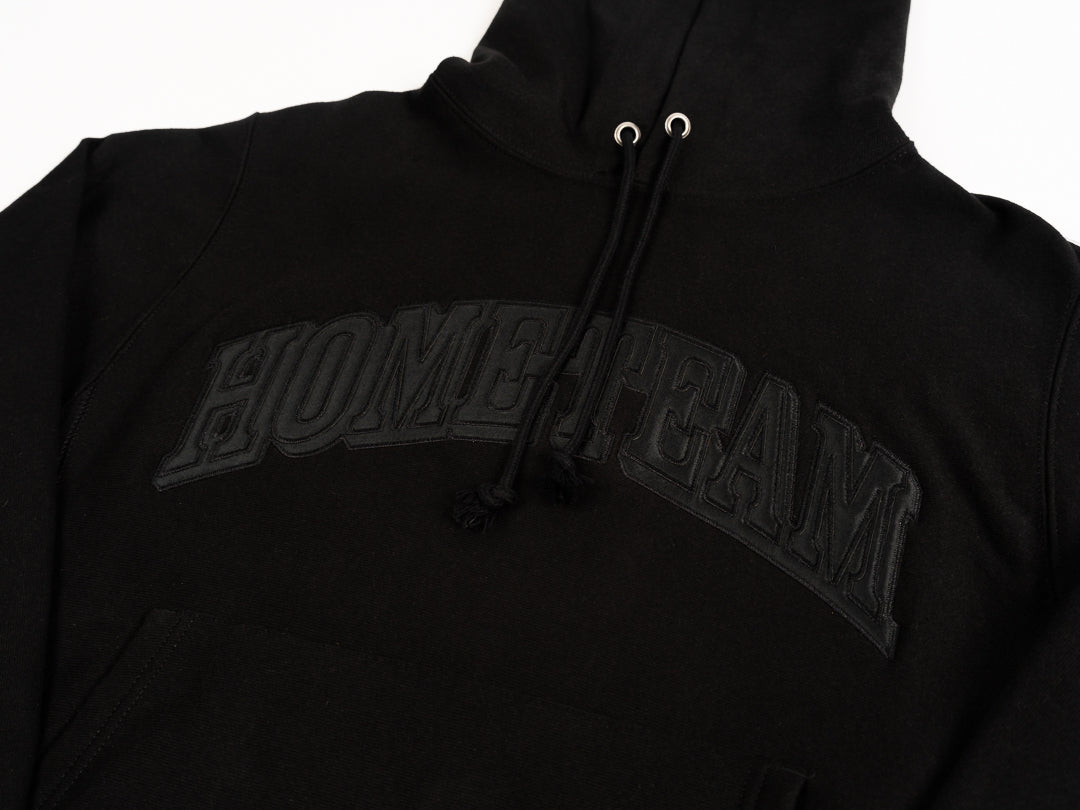 The Throwback Hoodie - Tackle Twill - Black