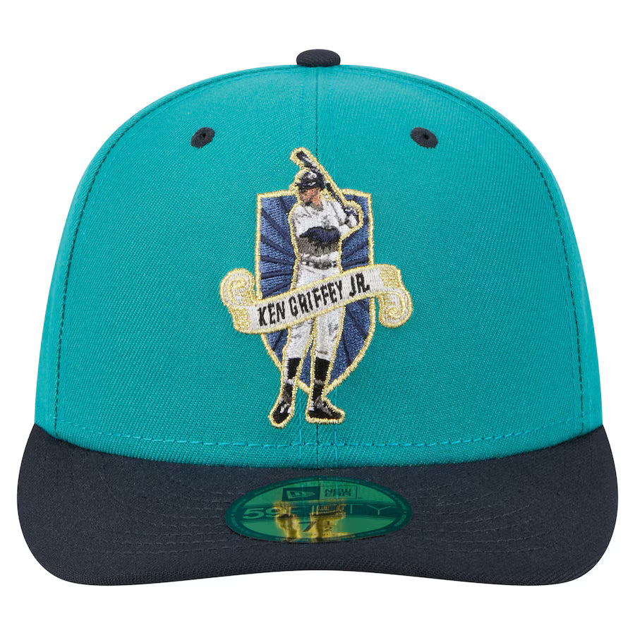 Seattle Mariners Ken Griffey Jr. New Era Aqua 59FIFTY Fitted Hat