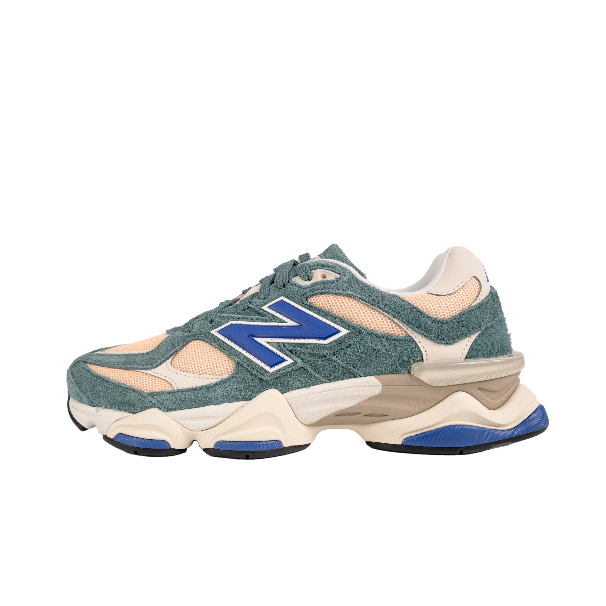 【New Balance】 グリーン＆オレンジ 9060 スニーカー New Balance: グリーン＆オレンジ 9060 スニーカー | SSENSE 日本