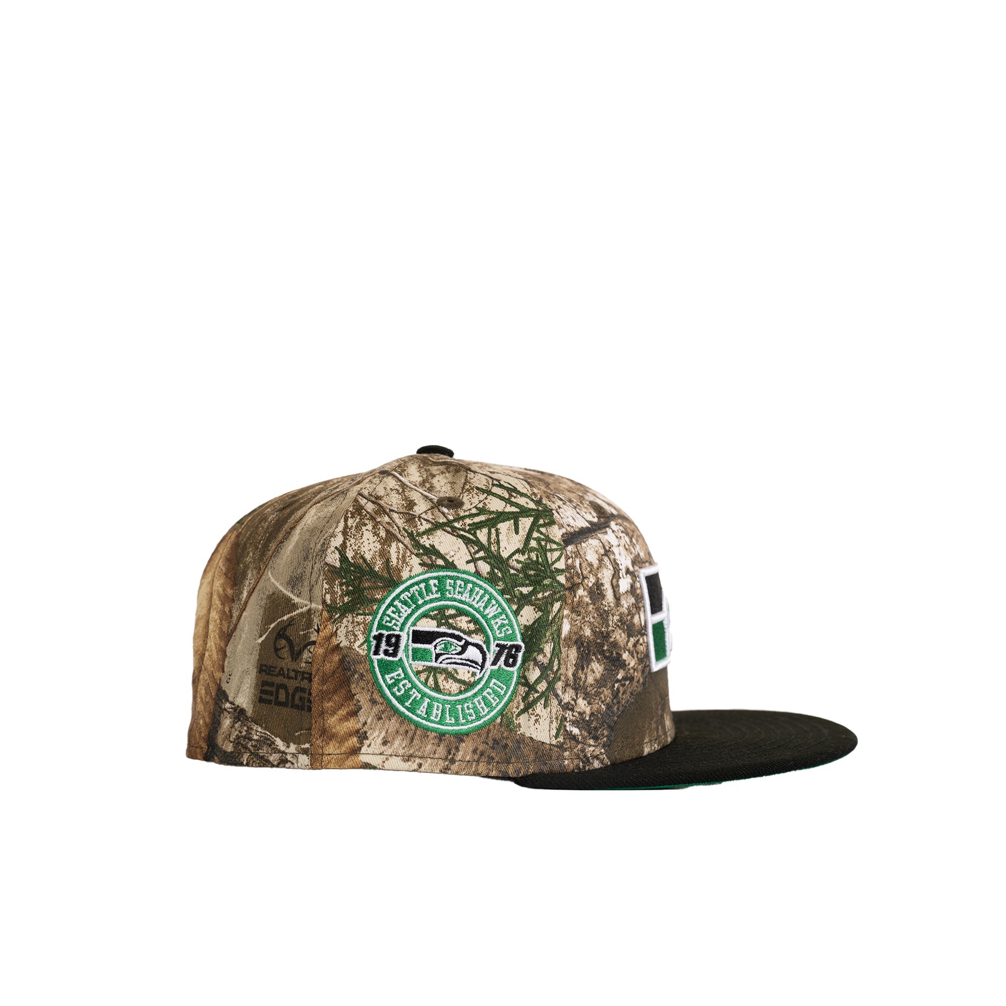 Seattle Seahawks New Era Real Tree Camo with A Black Bill