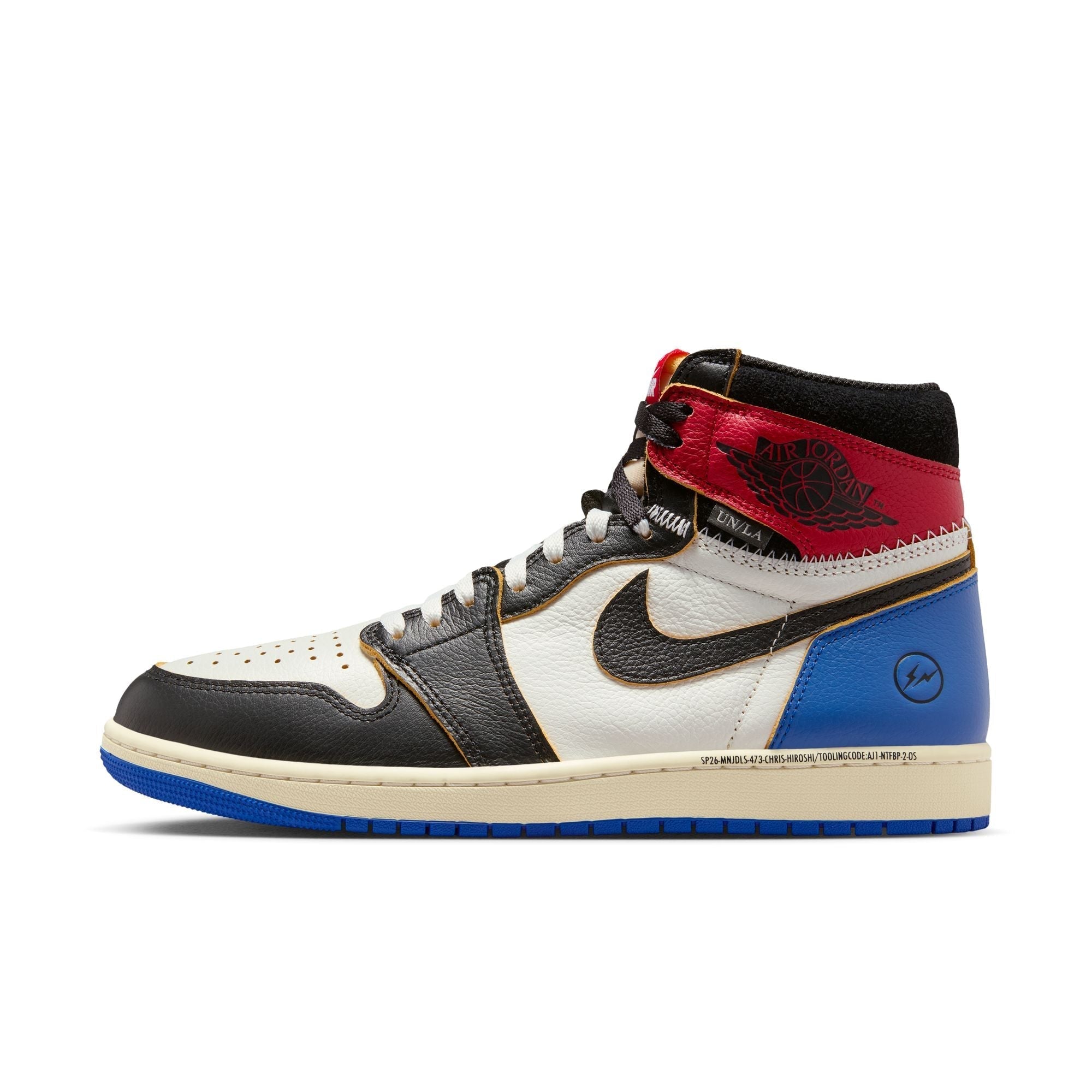 AIR JORDAN 1 X UNION X FRAGMENT "BLACK AND RED"