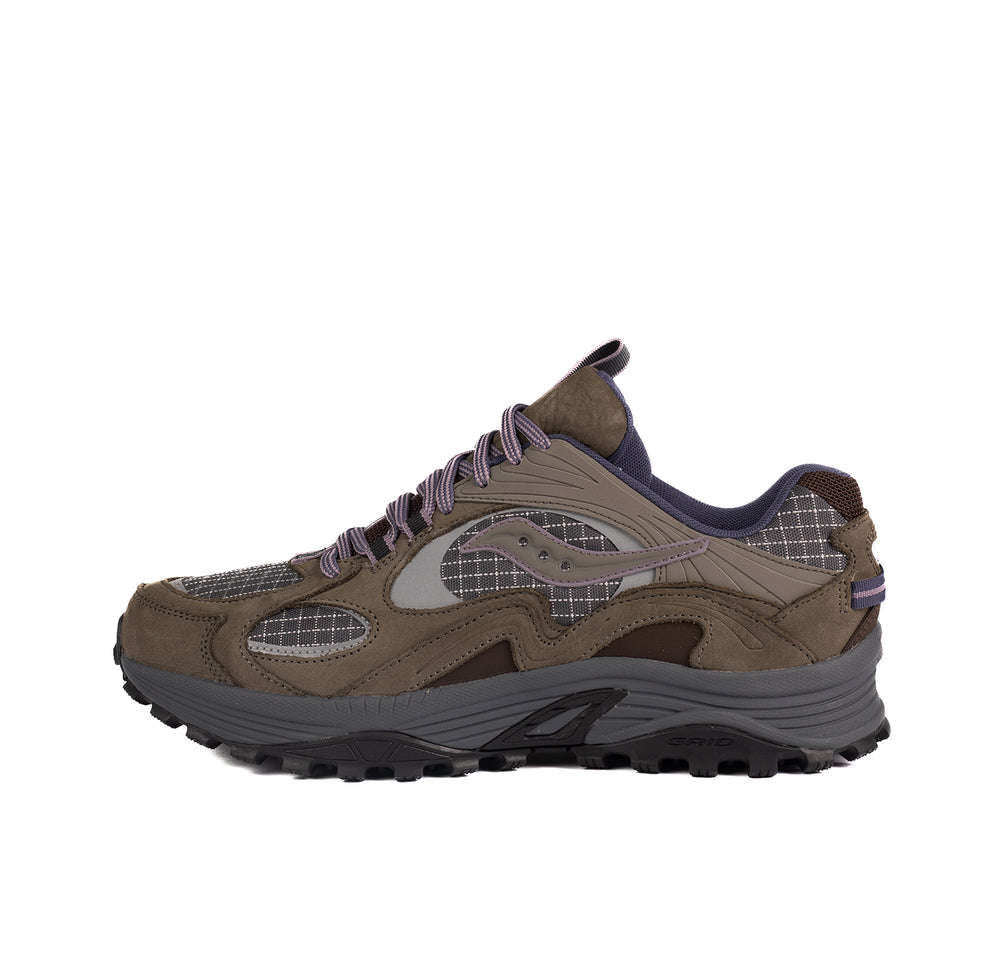 SAUCONY GRID AURA X - DARK GREY MUD