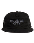 GRUNGE CITY BLACK ADJUSTABLE HAT🖤