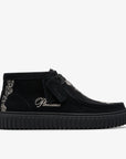 CLARKS X PLEASURES TORNHILL WOVEN - BLACK SUEDE