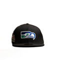 New Era - Seattle Seahawks 59FIFTY Fitted Hat - Super Bowl Patch - Black