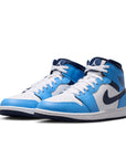 AIR JORDAN 1 MID - UNIVERSITY BLUE