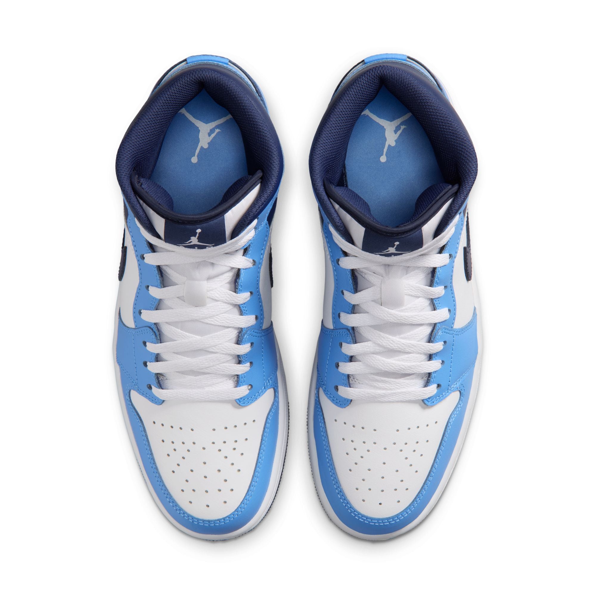 AIR JORDAN 1 MID - UNIVERSITY BLUE