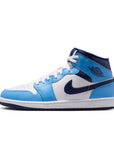 AIR JORDAN 1 MID - UNIVERSITY BLUE