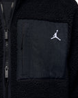 Jordan Flight Faux Fur Jacket - BLACK