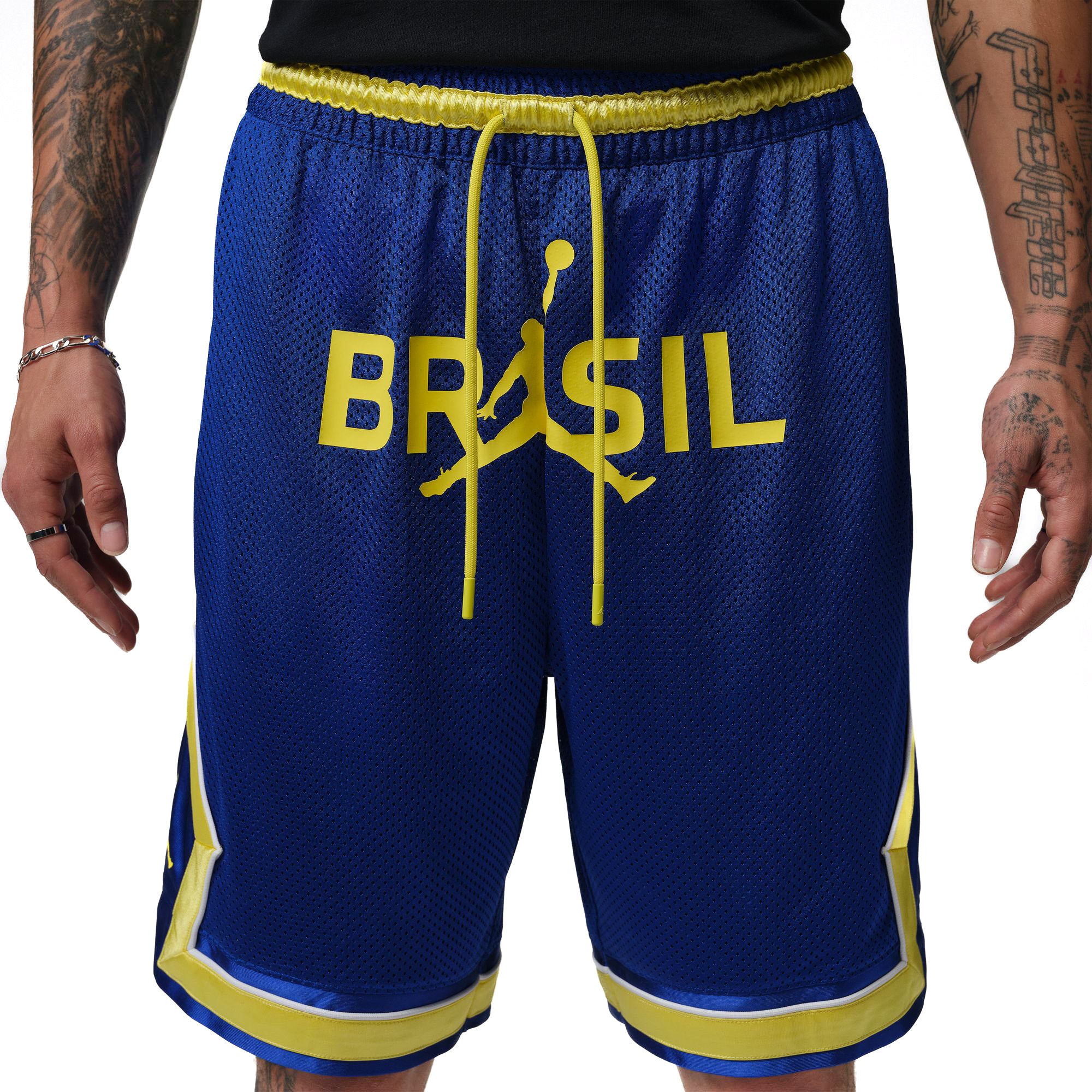 Jordan Men's Brasil Mesh Diamond Shorts - Royal Blue