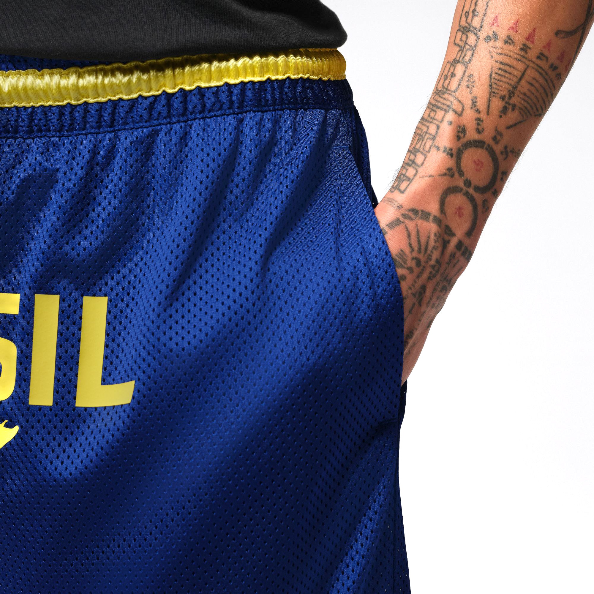 Jordan Men's Brasil Mesh Diamond Shorts - Royal Blue