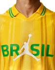 Jordan Men's Polo - Yellow Brazil