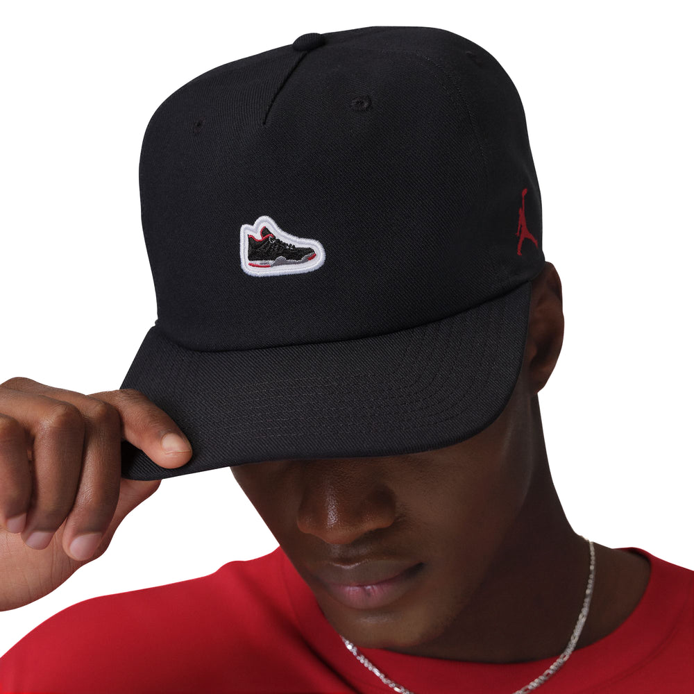 Jordan Pro Unstructured AJ4 Patch Hat - Black