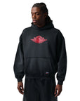 Jordan Flight Wings Men's Fleece Pullover Hoodie Black Red