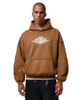 Jordan Flight Wings Men's Fleece Pullover Hoodie -Brown