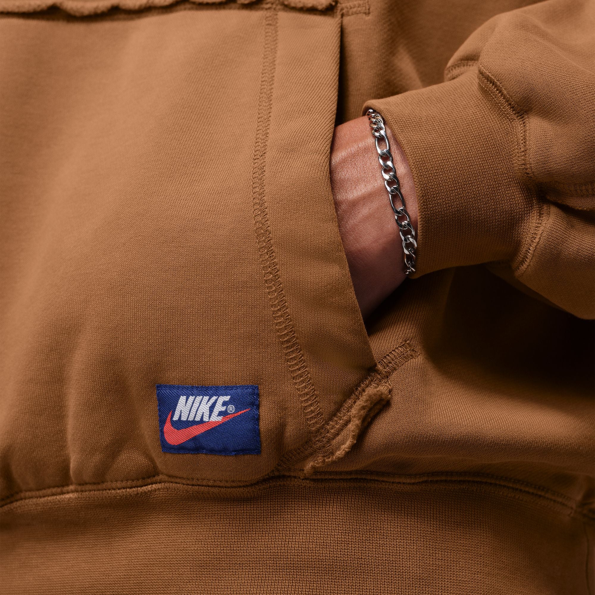 Jordan Flight Wings Men's Fleece Pullover Hoodie -Brown