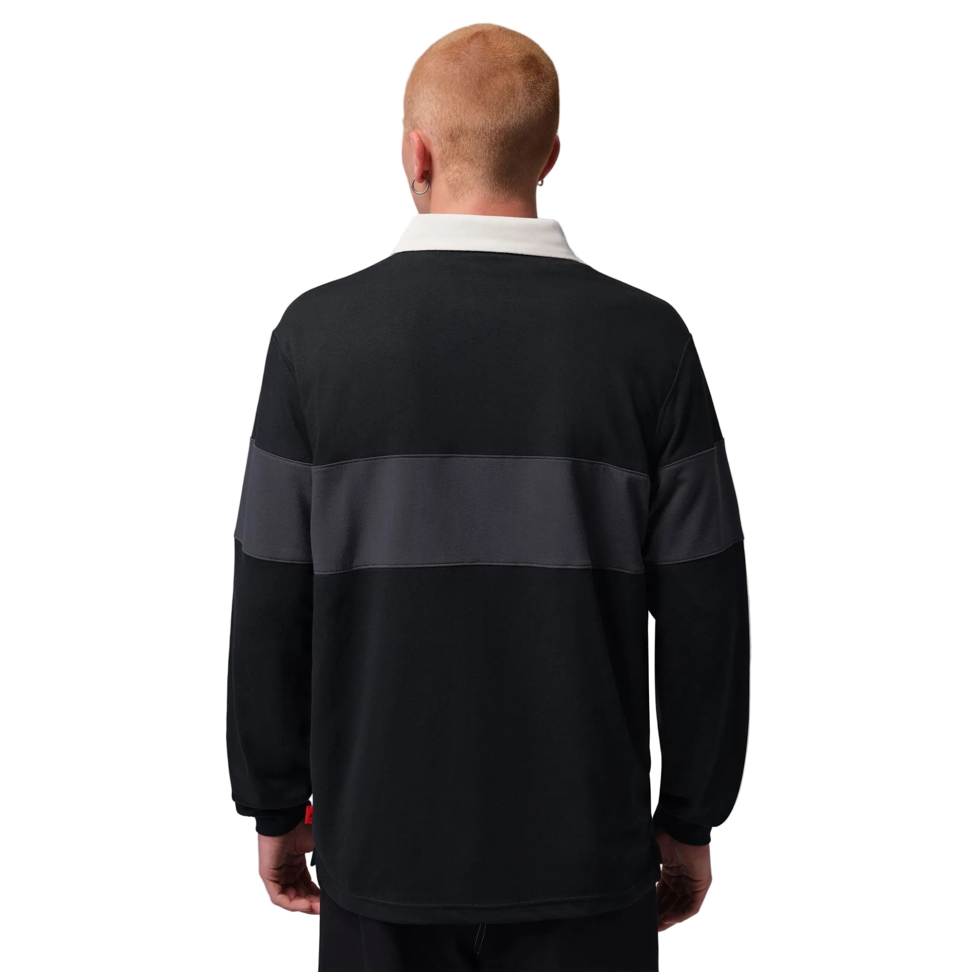 Jordan Brooklyn Men's Long-Sleeve Polo - Black Slate