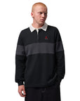 Jordan Brooklyn Men's Long-Sleeve Polo - Black Slate