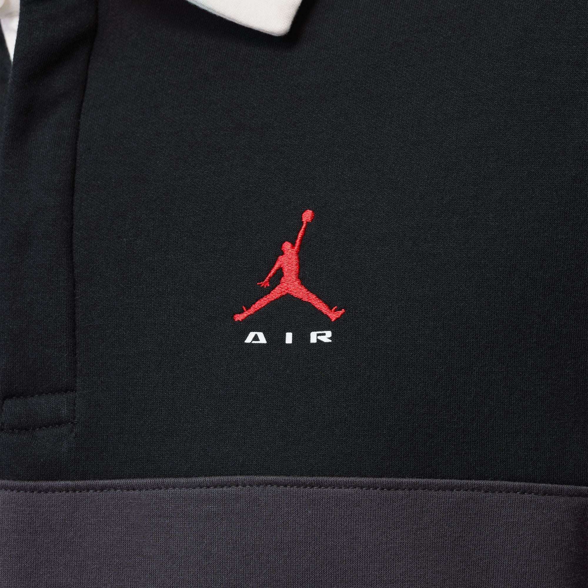 Jordan Brooklyn Men's Long-Sleeve Polo - Black Slate