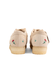 CLARKS WALLABEE - TAUPE EMBROIDERY