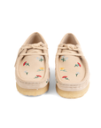 CLARKS WALLABEE - TAUPE EMBROIDERY