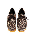 CLARKS Wallabee Brown Snake Print