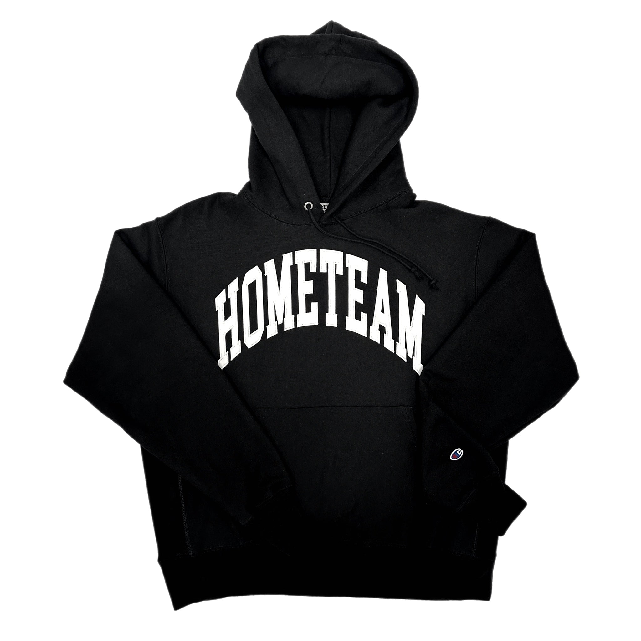 HOMETEAM Logo Hoodie Tackle Twill - Black