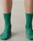 Arvin Goods - Recycled Cotton Crew Sock - Forest Green
