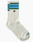 Arvin Goods - Crew Sock - Recycled Cotton - Blue Retro Stripe
