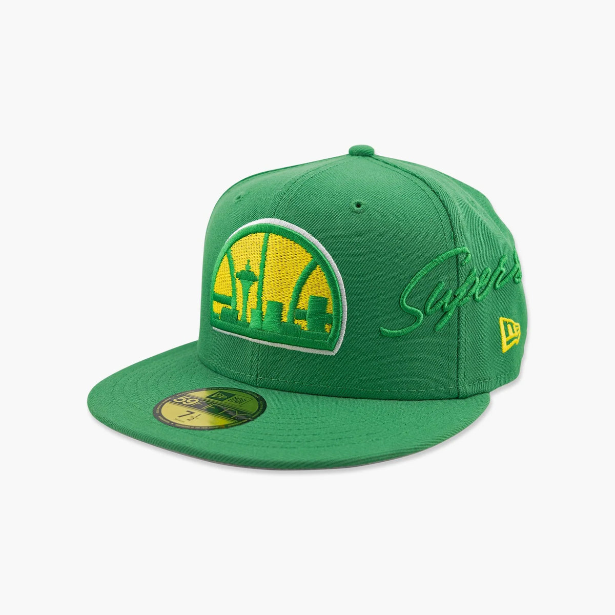 New Era 59Fifty Seattle SuperSonics Side Script - Kelly Green